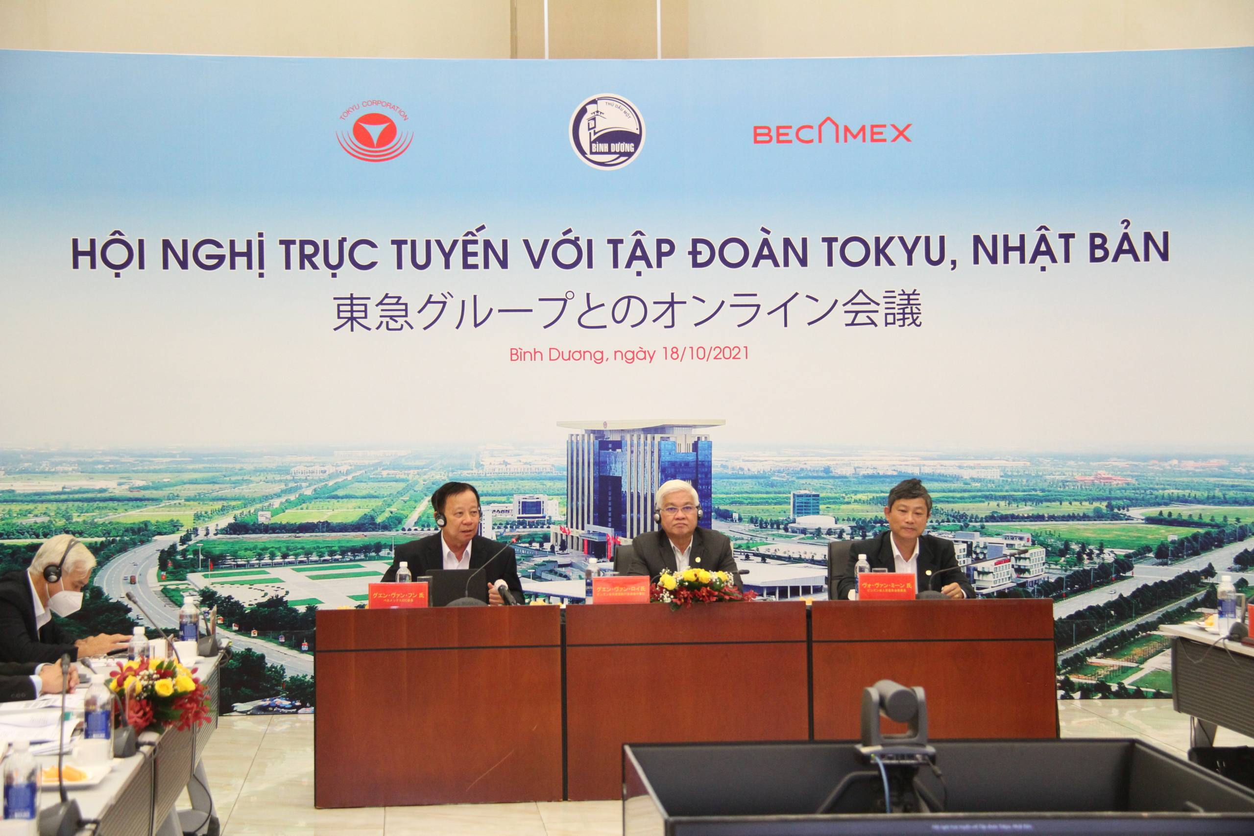 Becamex IDC hợp hợp với Tập đoàn NTT East và Tokyu Nhật Bản Becamex IDC hợp hợp với Tập đoàn NTT East và Tokyu Nhật Bản
