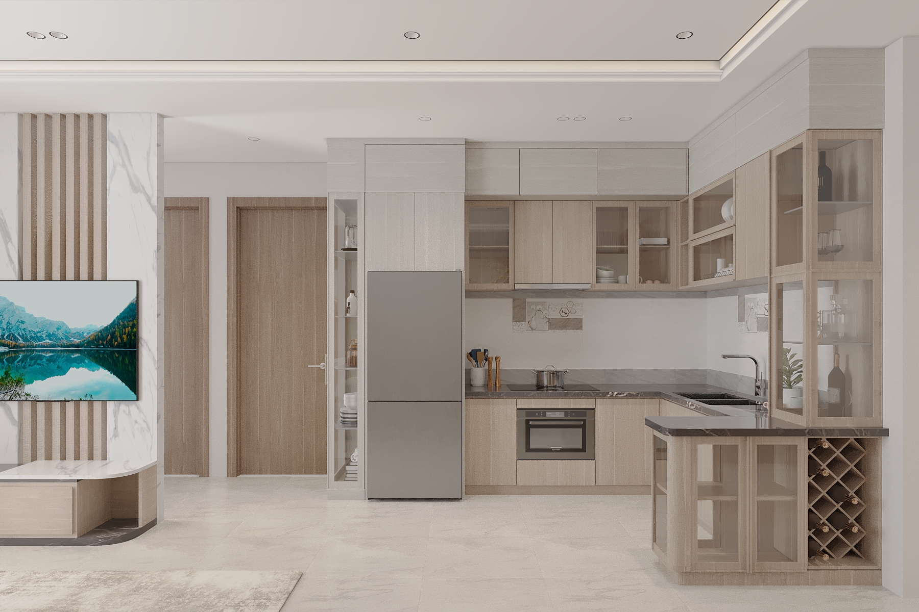 Khu Bếp Căn hộ Green Melody Khu Bếp Căn hộ Green Melody