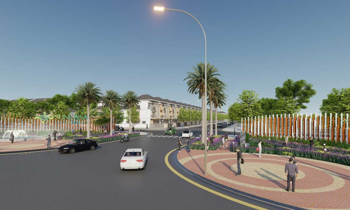 Cổng Dự án Sun Casa Central Bình Dương Cổng Dự án Sun Casa Central Bình Dương