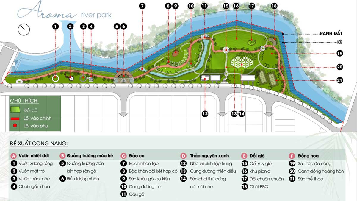 Công viên Aroma River Park – Vườn Nhiệt Đới Công viên Aroma River Park – Vườn Nhiệt Đới
