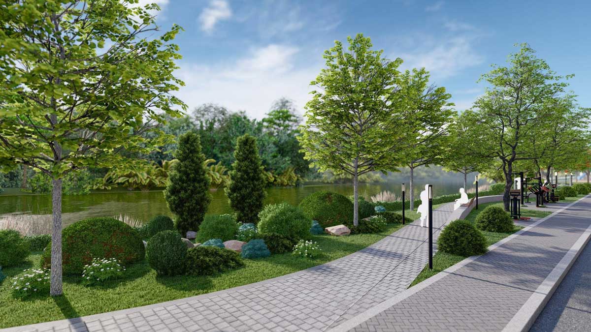Elite Life Long Hậu Long An Duong dao bo Cong vien bo song Elite Life - Elite Life Long Hậu Long An