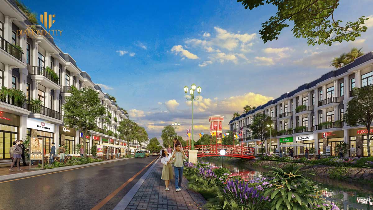 Khu Dân Cư Quốc Linh Duong dao bo Du an The Diamond City - Khu Dân Cư Quốc Linh