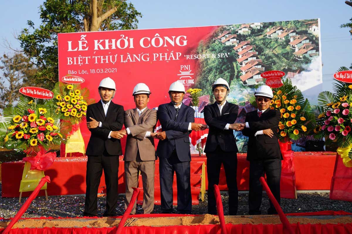 Lễ khởi công Biệt Thự Làng Pháp Bảo Lộc Resort & Spa Lễ khởi công Biệt Thự Làng Pháp Bảo Lộc Resort & Spa