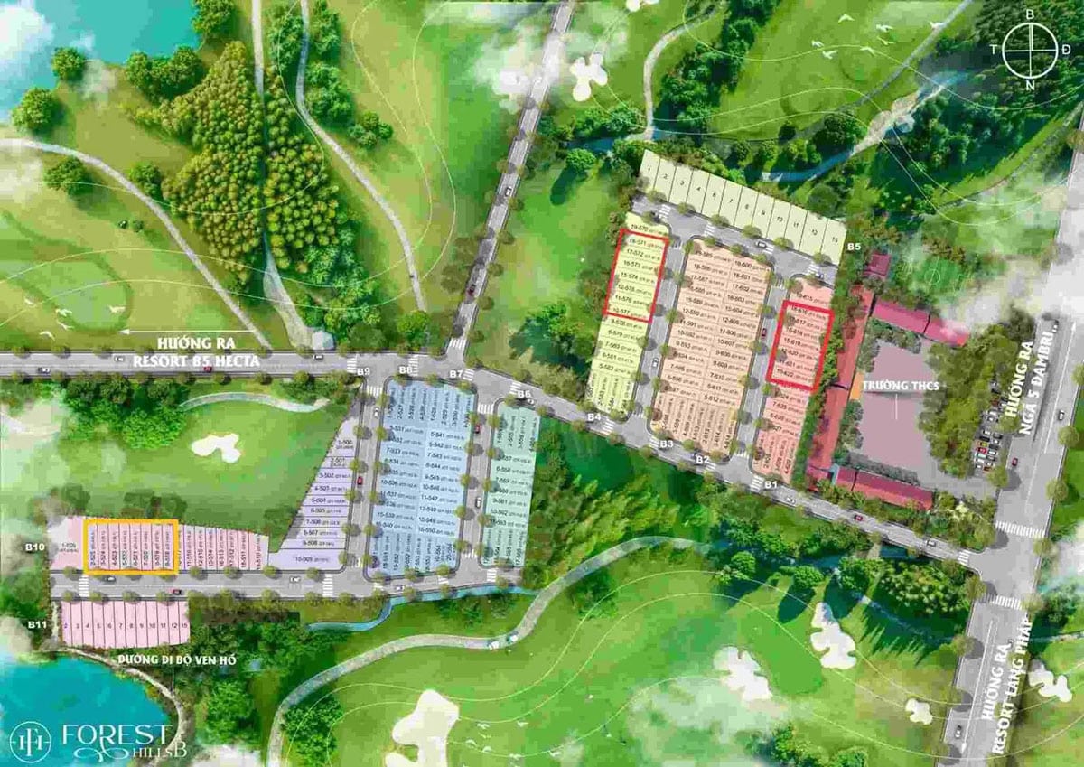 Mặt bằng Dự án Forest Hills Bảo Lộc Mặt bằng Dự án Forest Hills Bảo Lộc