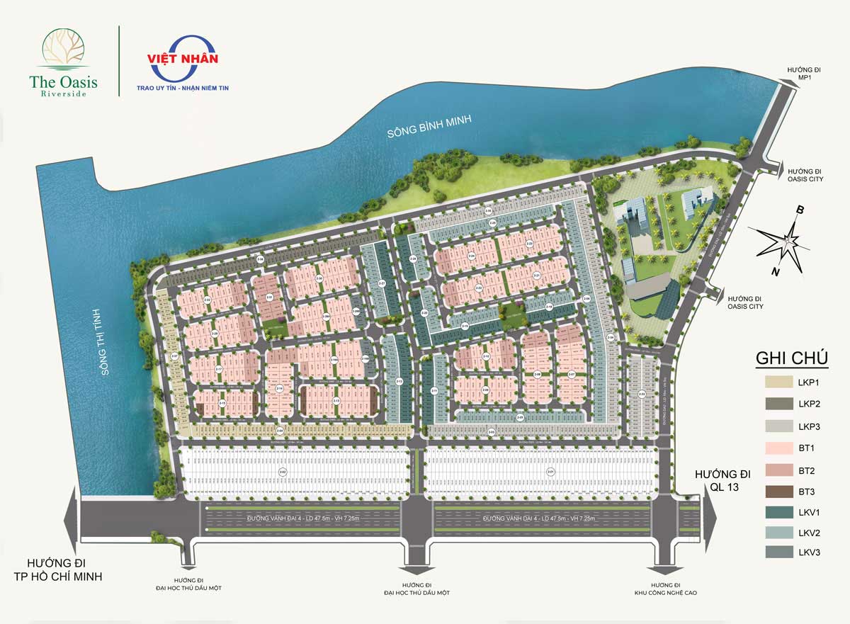Mặt bằng Dự án The Oasis Riverside Bình Dương Mặt bằng Dự án The Oasis Riverside Bình Dương