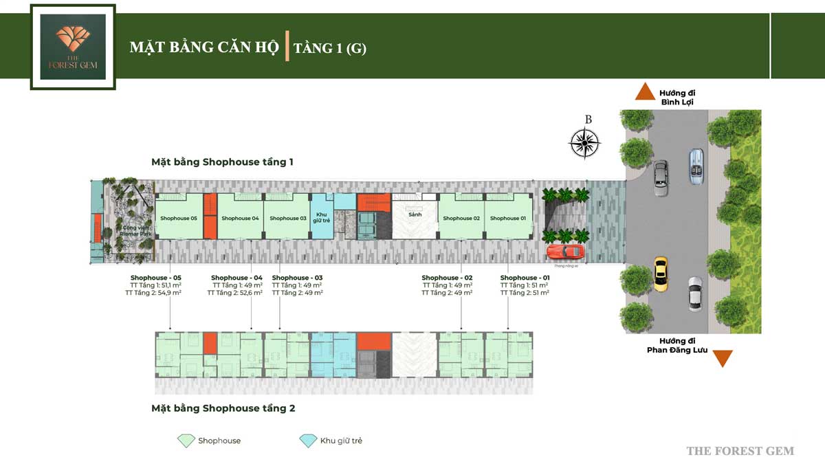 Mặt bằng tầng 1 G Dự án The Forest Gem Bình Thạnh Mặt bằng tầng 1 G Dự án The Forest Gem Bình Thạnh