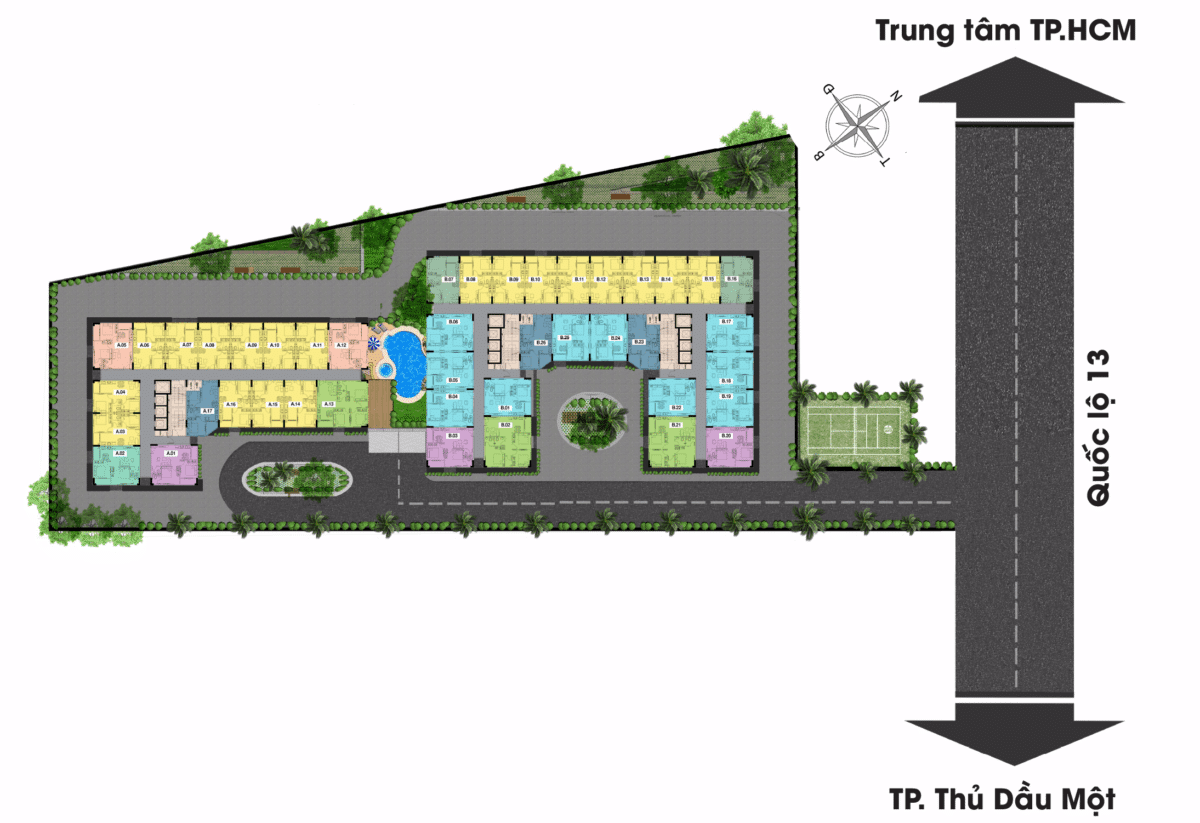 Mặt bằng Tổng thể Dự án Căn hộ Chung cư Stown GateWay Mặt bằng Tổng thể Dự án Căn hộ Chung cư Stown GateWay