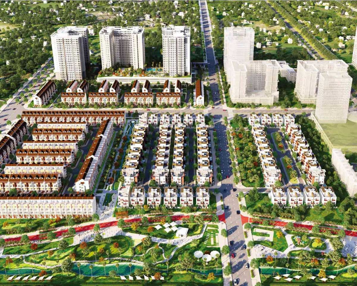 Tổng thể Midori Park The View Tổng thể Midori Park The View