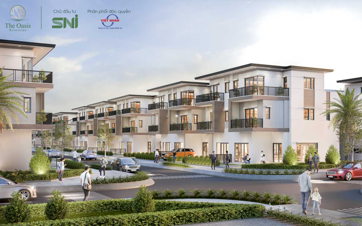 Nhà phố Dự án The Oasis Riverside Bình Dương Nhà phố Dự án The Oasis Riverside Bình Dương