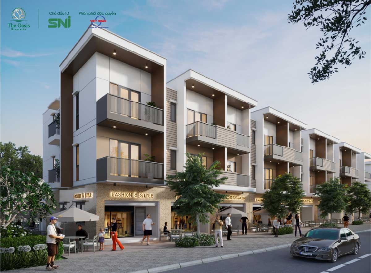 Nhà phố liên kế The Oasis Riverside Bình Dương Nhà phố liên kế The Oasis Riverside Bình Dương