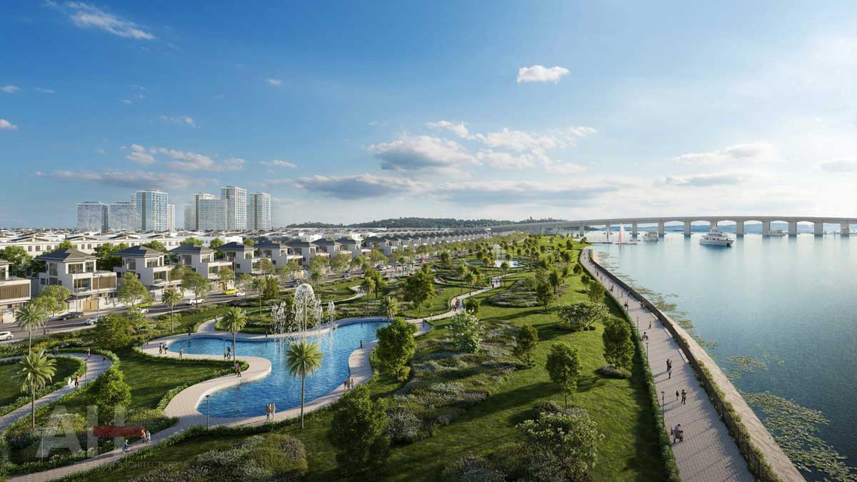 Quảng trường công viên ven sông dài hơn 1.800m Quảng trường công viên ven sông dài hơn 1.800m