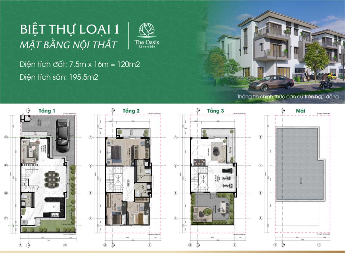 Thiết kế Biệt thự The Oasis Riverside Bình Dương Thiết kế Biệt thự The Oasis Riverside Bình Dương