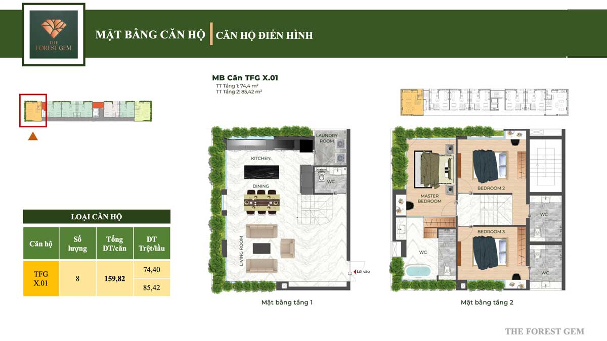Thiết kế Căn hộ 159,82 m2 The Forest Gem Bình Thạnh Thiết kế Căn hộ 159,82 m2 The Forest Gem Bình Thạnh