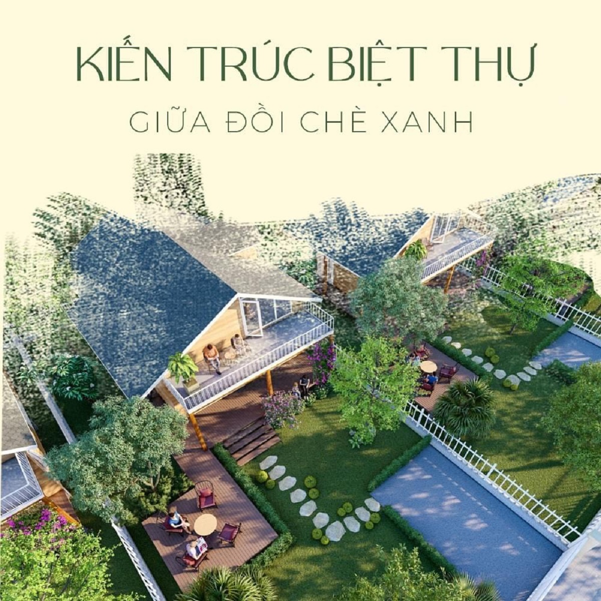 Thiết kế Kiến trúc Biệt thự The Ocha Bảo Lộc Thiết kế Kiến trúc Biệt thự The Ocha Bảo Lộc