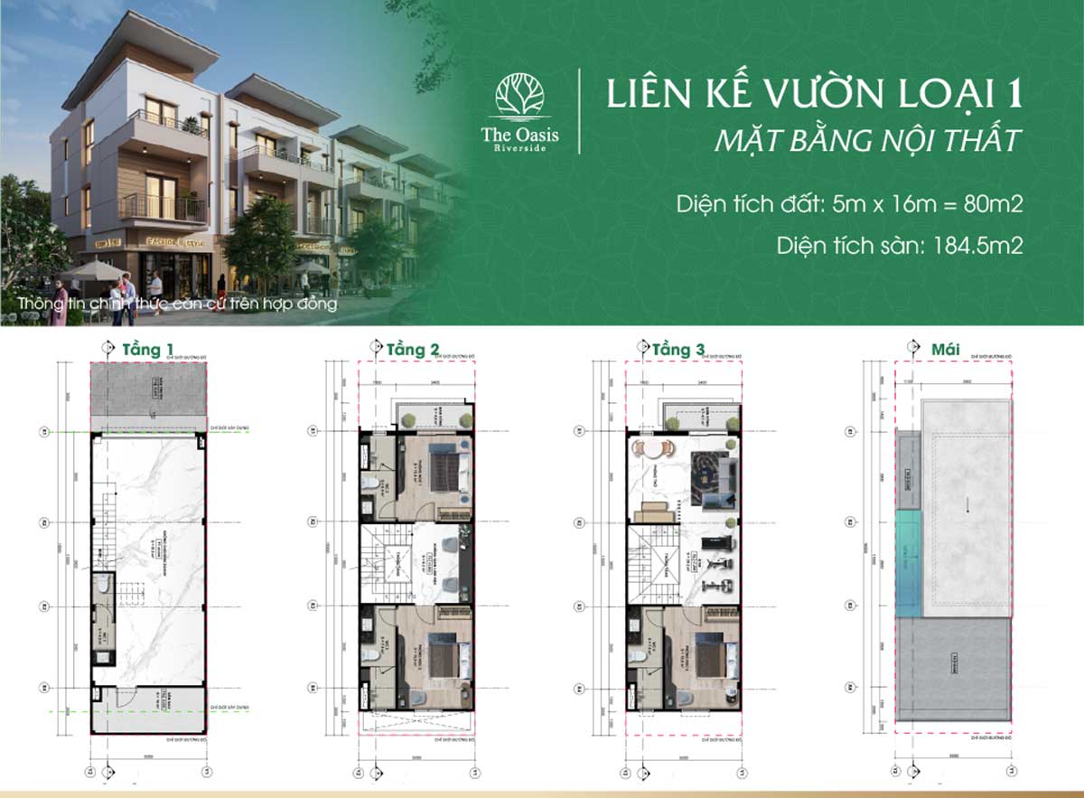 Thiết kế Nhà phố vườn The Oasis Riverside Bình Dương Thiết kế Nhà phố vườn The Oasis Riverside Bình Dương