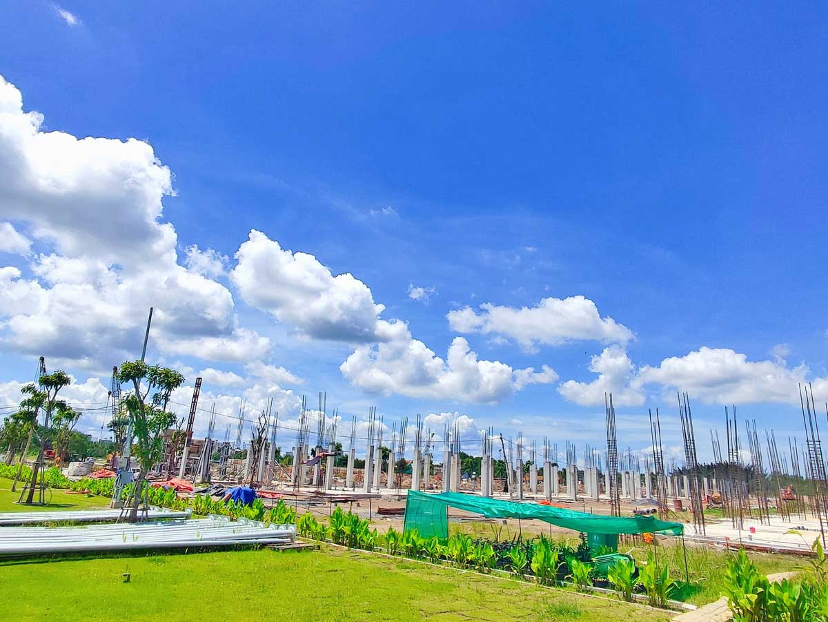 Elite Life Long Hậu Long An Tien do thi cong Du An nha pho Elite Life Long An - Elite Life Long Hậu Long An