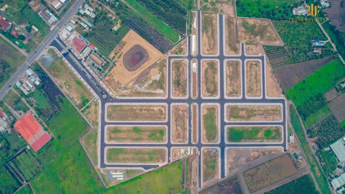 Khu Dân Cư Quốc Linh Tien do thi cong Khu Dan Cu Quoc Linh Diamond City Duc Hoa - Khu Dân Cư Quốc Linh