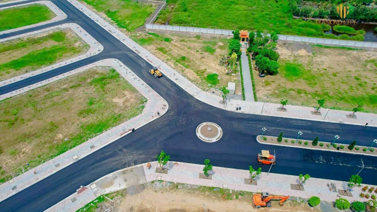 Khu Dân Cư Quốc Linh Tien do thi cong Khu Dan Cu Quoc Linh Diamond City - Khu Dân Cư Quốc Linh