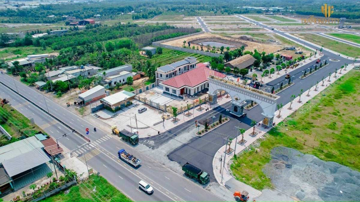 Khu Dân Cư Quốc Linh Tien do thi cong Khu Dan Cu Quoc Linh Diamond City moi nhat - Khu Dân Cư Quốc Linh
