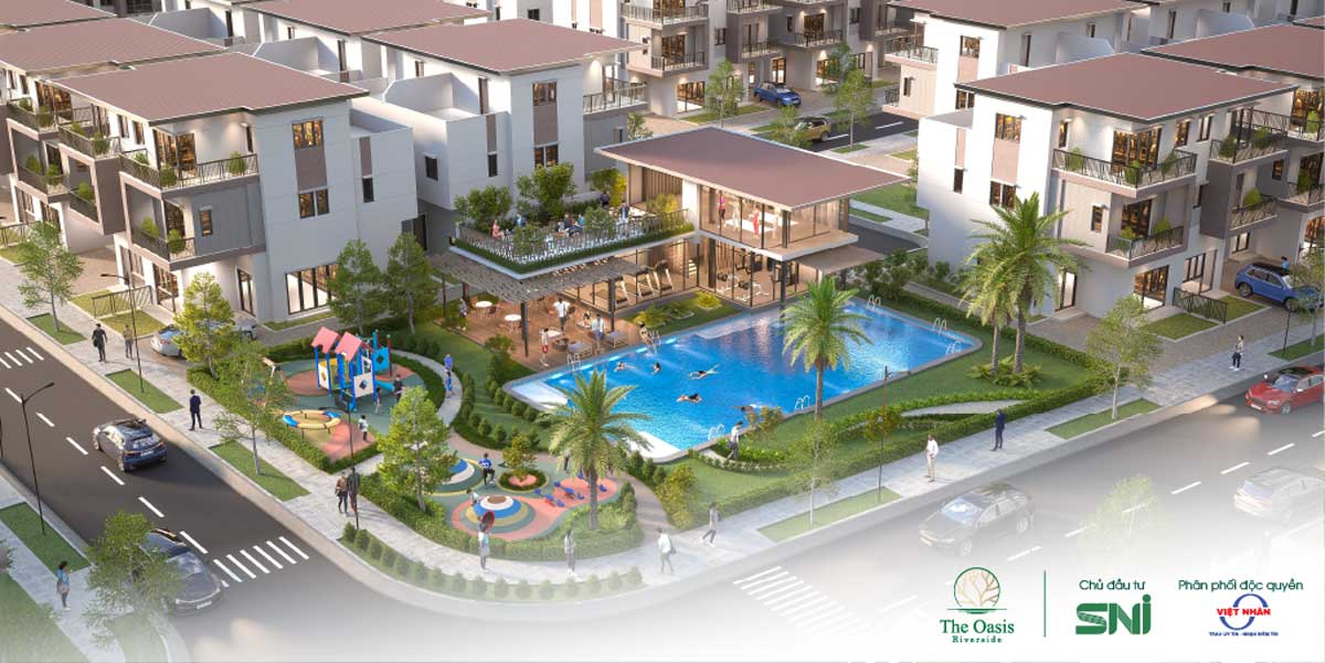 Tiện ích nội khu Dự án The Oasis Riverside Bình Dương Tiện ích nội khu Dự án The Oasis Riverside Bình Dương