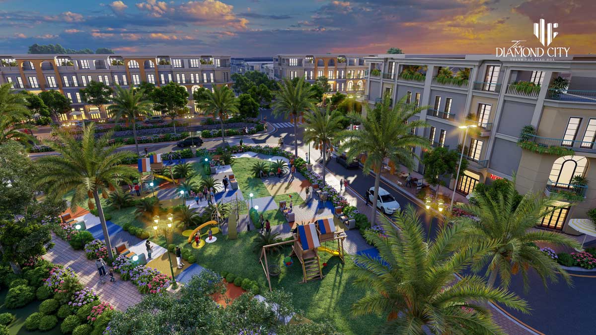 Khu Dân Cư Quốc Linh Tien ich khu vui choi tre em Du an The Diamond City - Khu Dân Cư Quốc Linh