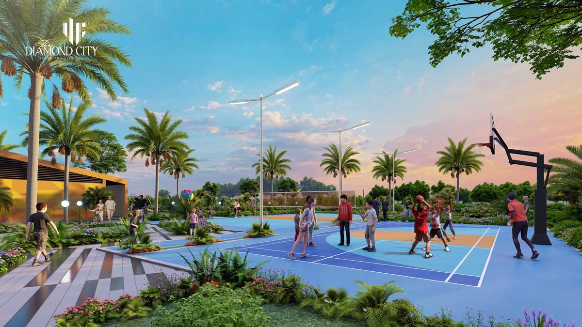 Khu Dân Cư Quốc Linh Tien ich san the thao Du an The Diamond City - Khu Dân Cư Quốc Linh