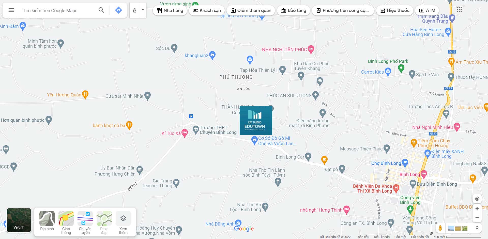 Vị trí Dự án Cát Tường Edu Town Bình Long Bình Phước Vị trí Dự án Cát Tường Edu Town Bình Long Bình Phước