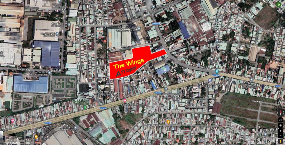 Vị trí Dự án Căn hộ The Wings Vị trí Dự án Căn hộ The Wings